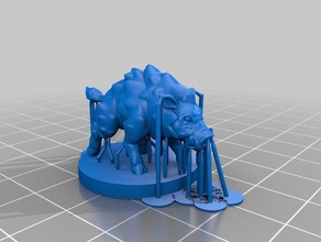 javali jogos animais dnd miniatura rpg mesa 3d print model - Mito3D