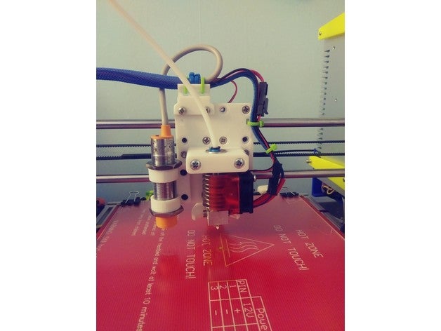 e3d v6 de 18 mm sensor montaje en la bowden transporte dl v12 impresoras 3D print model - Mito3D