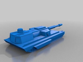 command conquer generals paladin tank 3d impressão vídeo do jogo 3d print model - Mito3D