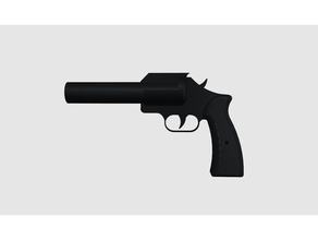 sobrenatural kimar muy pistola de bengalas props 3d print model - Mito3D