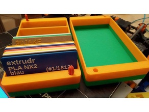 box 50 filament sample cards 3d printer accessories 3d print model - Mito3D