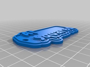 alison al quadrado chaveiros personalizado 3d print model - Mito3D