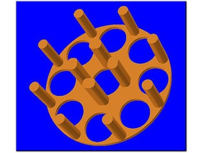magnético de la bobina alambre circular envolver plantilla electrónica jig 3d print model - Mito3D