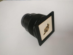 bokeh stencil holder camera 50mm 85mm bokk hood lasercut lens lenshood nikon photography sony 3d print model - Mito3D