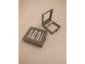 semplice contenitore di batteria l'elettronica aaa aa caso titolare 3d print model - Mito3D