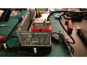 mazda mx-5 radio fixing bracket sony xav-ax3005db automotive miata mx5 3d print model - Mito3D