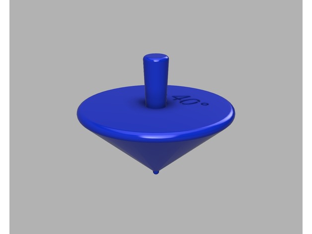 parametric spinning top toys games 3D print model - Mito3D