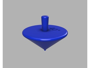 parametric spinning top toys games 3d print model - Mito3D