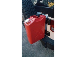 jerry can holder system- jeep wrangler unlimited jku automotive 3d print model - Mito3D