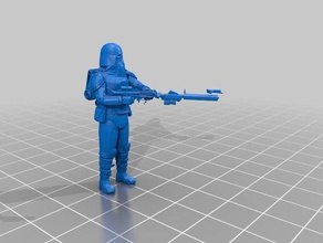 galactic marine snowtrooper de la légion d'échelle les jouets jeux star wars 3d print model - Mito3D