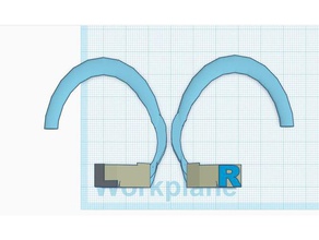 airpod ear hooks v2 audio airpods apple 3d print model - Mito3D