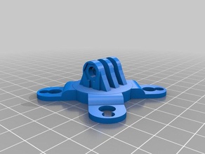 gopro einfache Saugnäpfe montiert Kamera mount suction cup 3d print model - Mito3D