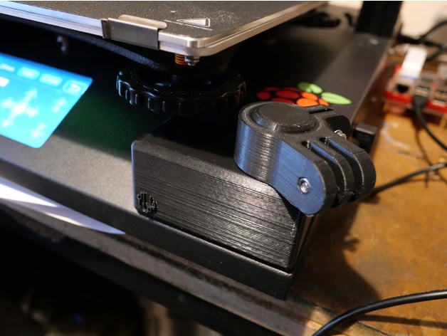 creality cr-10s pro magnetic base hamkerss rasperry pi camera arm 3d printer accessories 3D print model - Mito3D