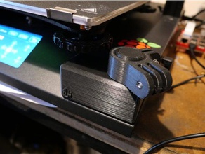 creality cr-10s pro magnetic base hamkerss rasperry pi camera arm 3d printer accessories 3d print model - Mito3D