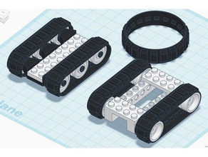 pequena trak micro faixas de construir guia rc veículos fvp tanque 3d print model - Mito3D