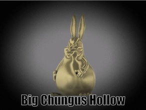 gran chungus hueco bugs bunny el conejo 3d print model - Mito3D