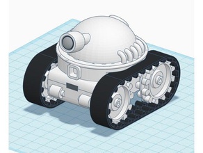 bebek preditor rc araç fvp araba uzaktan kumandalı tank paletli robot 3d print model - Mito3D
