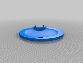 one hand plate cup holder combo 3d printing 3d print model - Mito3D
