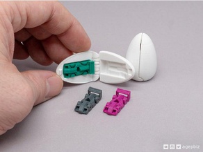 überraschungs-ei 8 kleine Rennwagen - Spielzeug Spiel Zubehör artikuliert easter egg kinder-ei drucken Ort Strumpf stuffer 3d print model - Mito3D