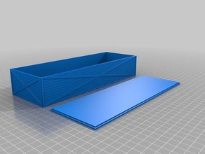 meu personalizados paramétrico caixa estilo 2 118 escala playsets 3d print model - Mito3D