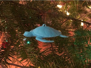sea turtle christmas ornament animals 3d print model - Mito3D