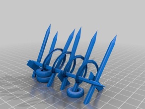 spiked barricades toys games 28mm fo4 fww tnt 3d print model - Mito3D
