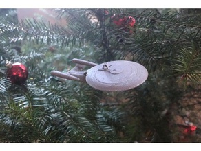 enterprise Weihnachten ornament Fahrzeuge Raum Raumschiff starship star trek 3d print model - Mito3D