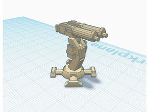 twin maxim turret games 28mm bolt action k47 konflikt 47 soviet wargame wargaming weird 3d print model - Mito3D