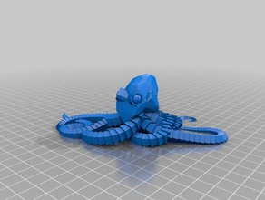 my customized plastic reef 2 random octopus generator v1 decor 3d print model - Mito3D