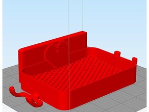 jabonera de pared montaje soporte para jabon ducha cepillos cuarto baño 3d print model - Mito3D