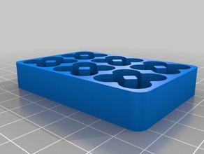my customized battery tray aaa-3rows-24 organization 3d print model - Mito3D