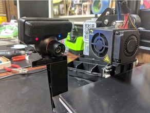 ps3 eye mount ender 3 v2 de la caméra creality ender3 ps3eye 3d print model - Mito3D