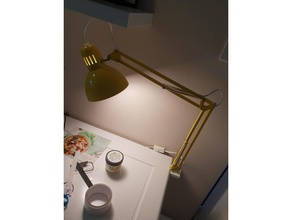 side mount ikea tertial work lamp office desk 3d print model - Mito3D