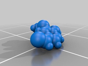 vanilline biology chimie molecular model molecule parfums 3d print model - Mito3D