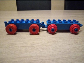duplo trem de rodas brinquedo jogo os acessórios lego 3d print model - Mito3D