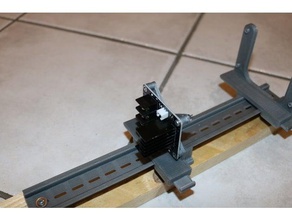 mosfet supporto guida din 35 mm elettronica 3d print model - Mito3D