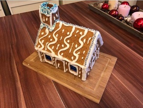 gingerbreadhouse lebkuchenhaus stehen Fenster ikea vintersaga Küche Essen 3d print model - Mito3D