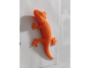 gecko fridge magnet kitchen dining 3d print model - Mito3D