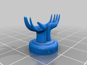 genesis phone holder 3d printer accessories god hands hanger iphone 3d print model - Mito3D