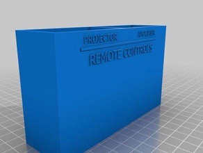 remote-control-container box-2x Haushalt versorgt 3d print model - Mito3D