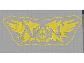 aion starting picture games keychain logo 3d print model - Mito3D