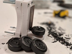 pinewood derby wheel shaver balancer hobby 3d print model - Mito3D