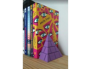 piramit kitap standı ev temel kitaplık tutucu Organizatör piramid 3d print model - Mito3D