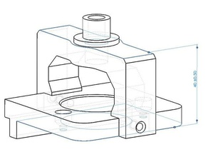dobradiça guia de 35 mm diâmetro mão as ferramentas gabinete da europeia gabarito 3d print model - Mito3D