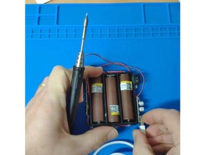 simple 18650 box electronics case holder lipo 3d print model - Mito3D