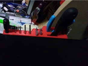 bench mount ender 3 tool rack remix spatula holder brush holders boxes cr-10 creality workbench racks 3d print model - Mito3D