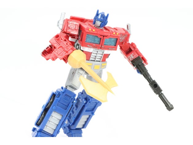 battle axe siege optimus prime toy game accessories transformers toys upgrade upgradekit 3D print model - Mito3D