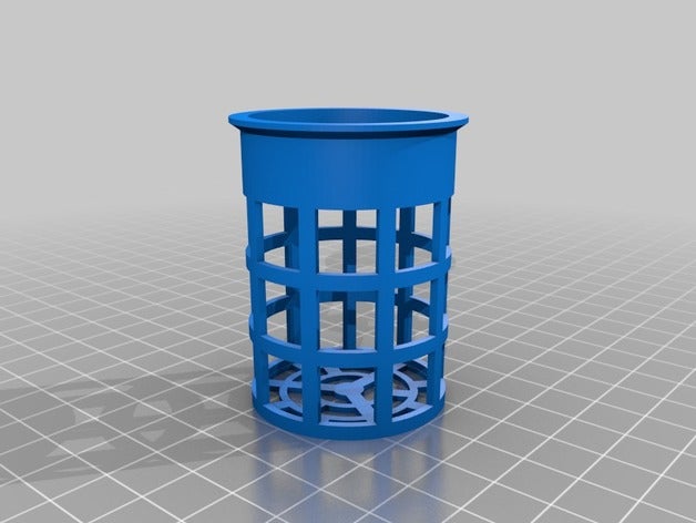 2my su misura parametrica net pot coppa netto idroponica, aeroponica fogponics all'aperto giardino 3D print model - Mito3D