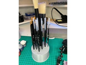 kale fırça pot hobi resim 3d print model - Mito3D