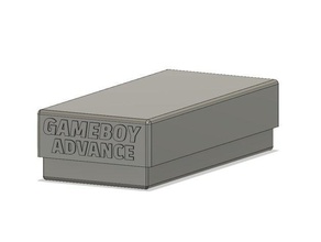 game boy advance boîte de rangement vidéo jeux la gameboy nintendo 3d print model - Mito3D